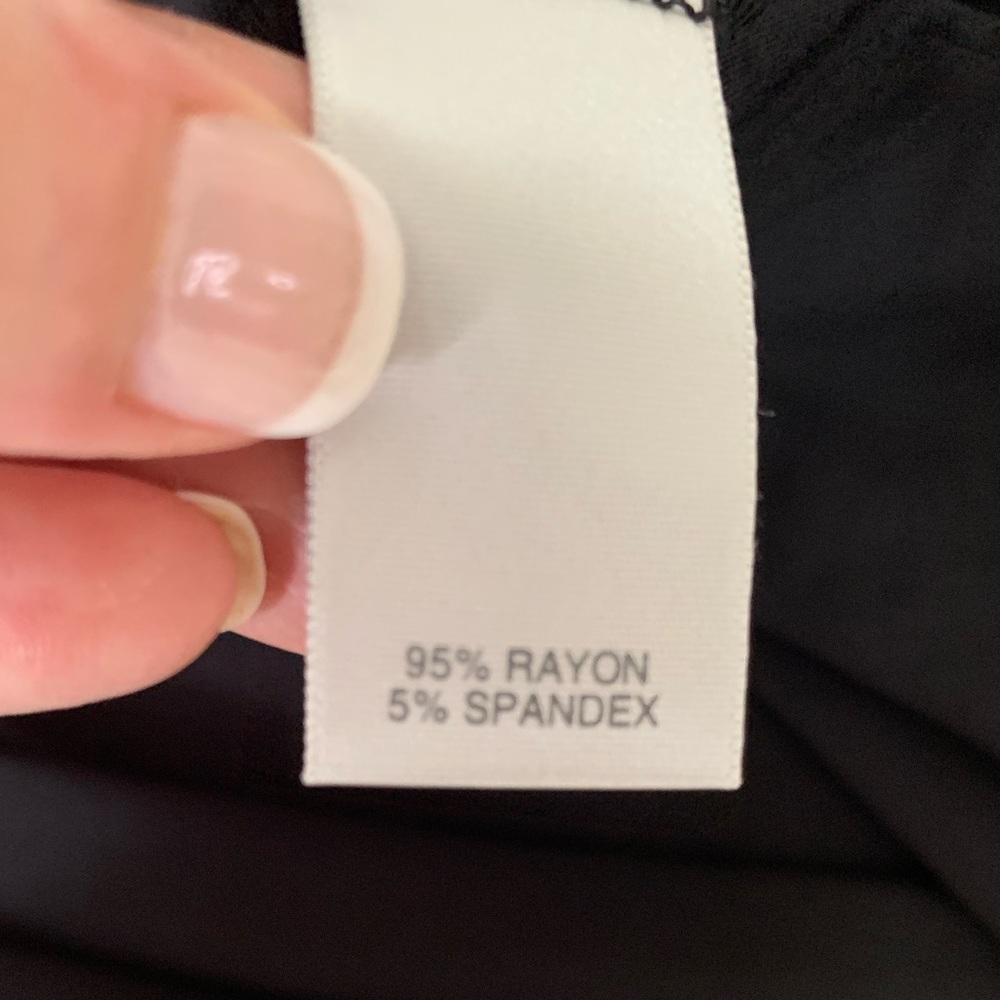 DUPLICATE,  NOT FOR SALE Avenue Black ¾ Sleeve Flowy Blouse Sz 22/24 - Picture 13 of 15